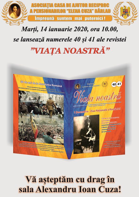 Lansarea numerelor 40 și 41 ale revistei "Viața Noastră"